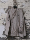 Mutedance 25 Spring/Summer Big Pocket Slant-Breasted Top MD-MD25SS72-GREY MD25SS71